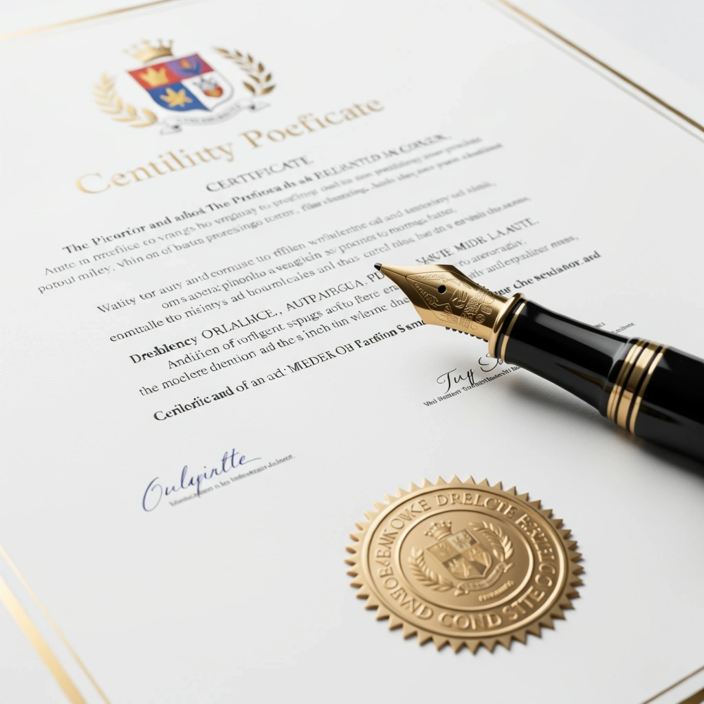 Zertifikat Qualität